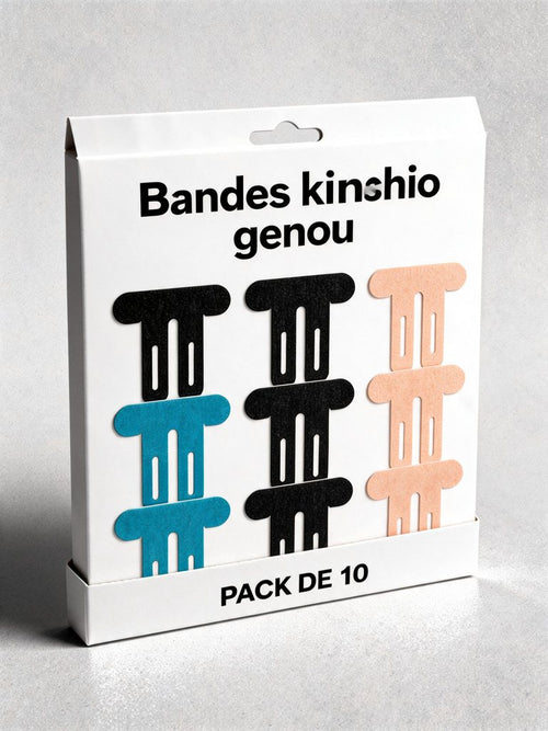 Bandes kinésio genou — pack de 10 | RAFARART