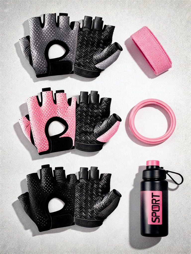 Gants fitness femme — antidérapants | RAFARART — vue flatlay