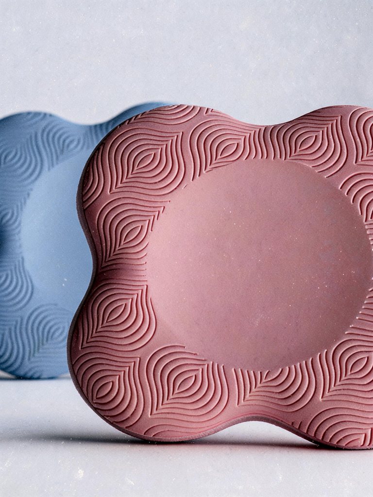 Tapis genoux yoga épais — portable | RAFARART — vue detail