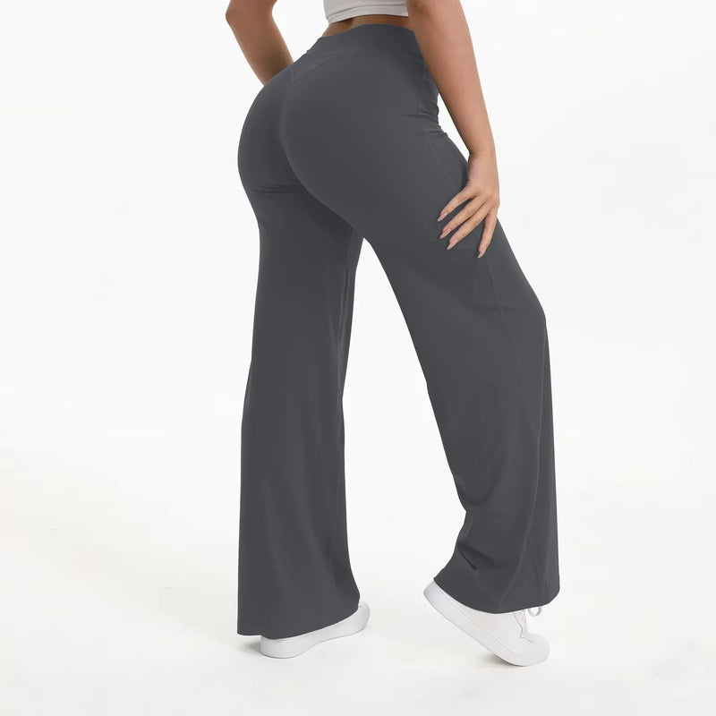 Pantalon Yoga Femme Évasé Taille Haute — vue 3 — RAFARART