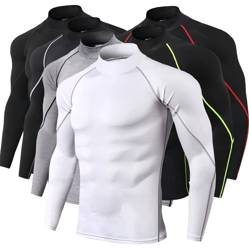 T-shirt Compression Manches Longues — Col Montant — vue 2 — RAFARART