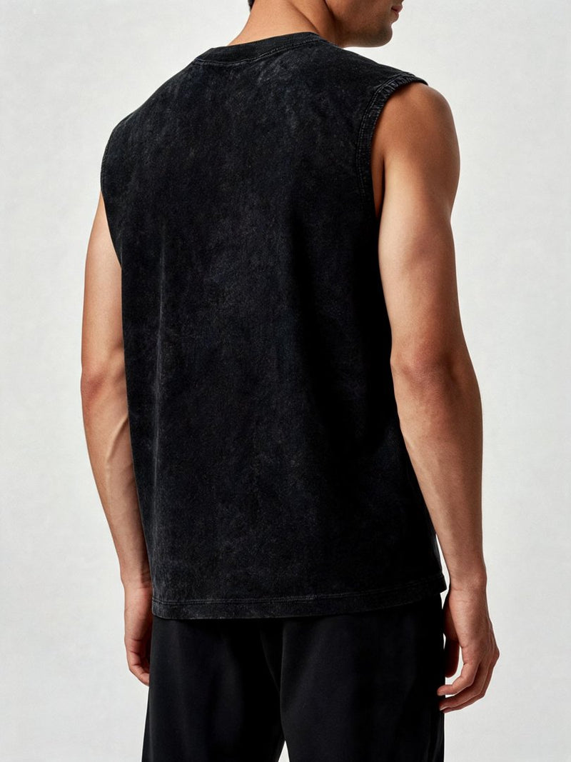 Débardeur acid wash gym vintage homme RAFARART