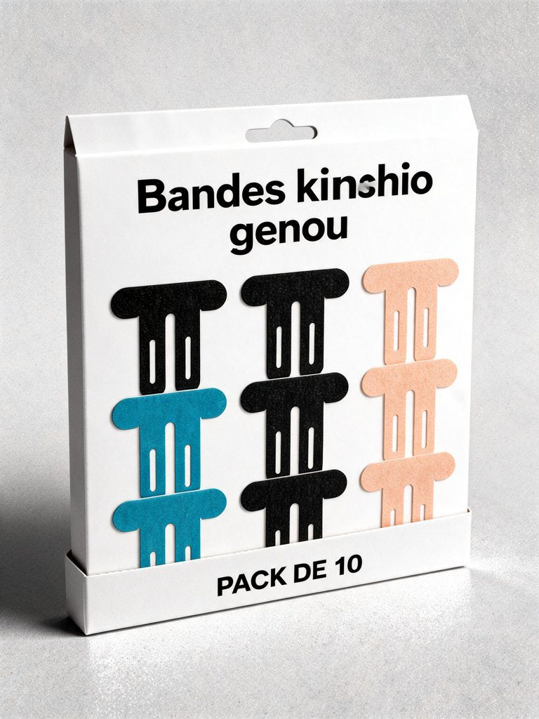 Bandes kinésio genou — pack de 10 | RAFARART — vue alternative