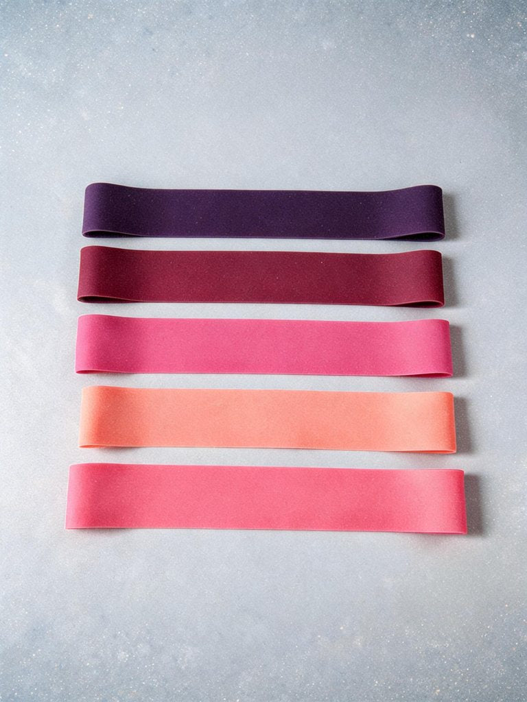 Bande de résistance portable — yoga | RAFARART — vue flatlay