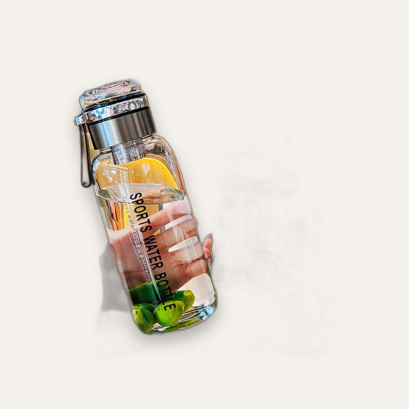 Gourde en verre borosilicate — grande capacité