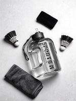Gourde isotherme 1,7-2,7 L — paille | RAFARART — vue flatlay