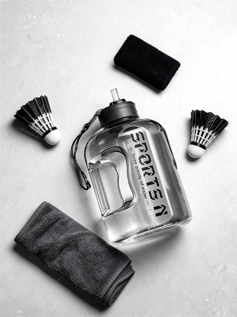Gourde isotherme 1,7-2,7 L — paille | RAFARART — vue flatlay