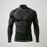 T-shirt Compression Manches Longues — Col Montant