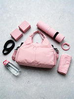 Sac de sport yoga — fixation tapis | RAFARART — vue flatlay