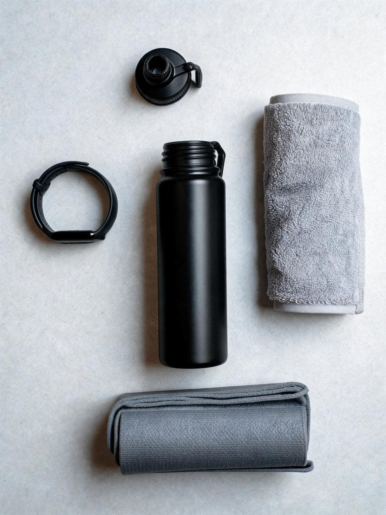 Gourde sport isotherme — 600 à 1000 ml | RAFARART — vue flatlay