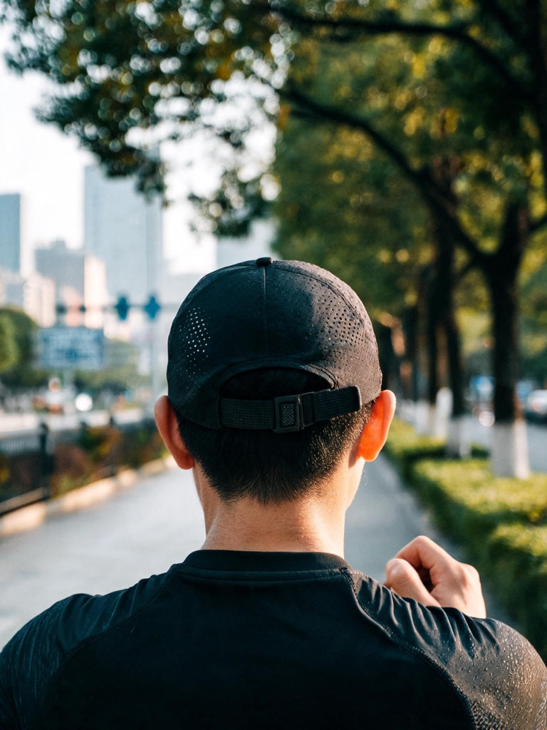 Casquette running mesh portee en ville RAFARART