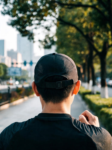 Casquette running mesh portee en ville RAFARART