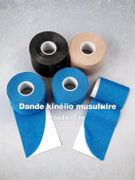 Bande kinésio musculaire — rouleau 5 m | RAFARART — vue flatlay
