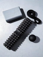 Rouleau de massage yoga 45 cm | RAFARART — vue flatlay