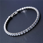 Bracelet Tennis Zirconium Cubique — Chaîne Givrée