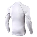T-shirt Compression Manches Longues — Col Montant