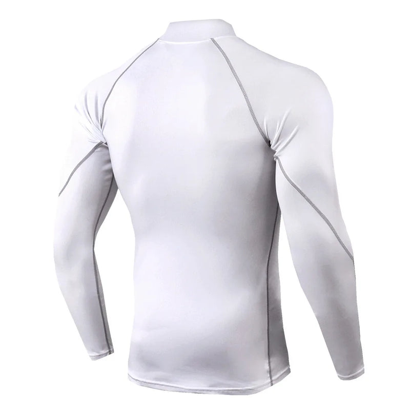 T-shirt Compression Manches Longues — Col Montant — vue 3 — RAFARART