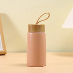 Mini Thermos Design Bois — Portable 350ml