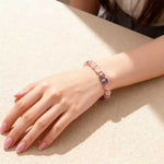 Bracelet Jaspe Impérial — Perles Quartz Rose