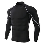 T-shirt Compression Manches Longues — Col Montant