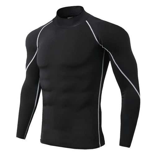 T-shirt Compression Manches Longues — Col Montant | RAFARART