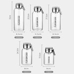 Gourde en verre borosilicate — grande capacité