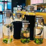 Gourde en verre borosilicate — grande capacité