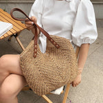 Sac Paille Tressé — Grand Format Plage