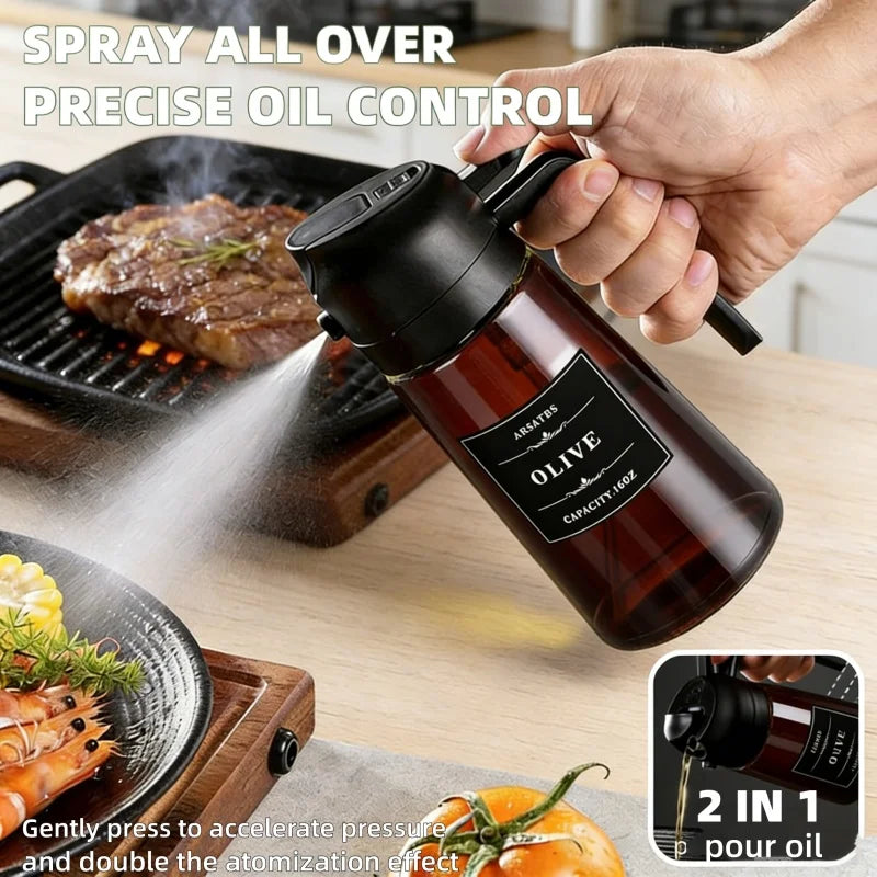 Spray à Huile 2-en-1 — Verre 470ml
