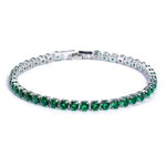 Bracelet Tennis Zirconium Cubique — Chaîne Givrée