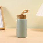 Mini Thermos Design Bois — Portable 350ml
