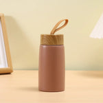 Mini Thermos Design Bois — Portable 350ml