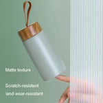 Mini Thermos Design Bois — Portable 350ml