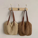 Sac Paille Tressé — Grand Format Plage