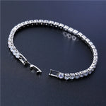 Bracelet Tennis Zirconium Cubique — Chaîne Givrée