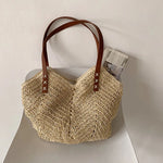Sac Paille Tressé — Grand Format Plage