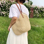 Sac Paille Tressé — Grand Format Plage