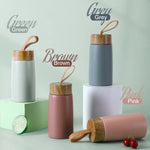 Mini Thermos Design Bois — Portable 350ml