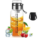 Gourde en verre avec filtre — 1 L