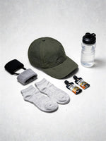 Casquette running perforée — séchage rapide | RAFARART — vue flatlay