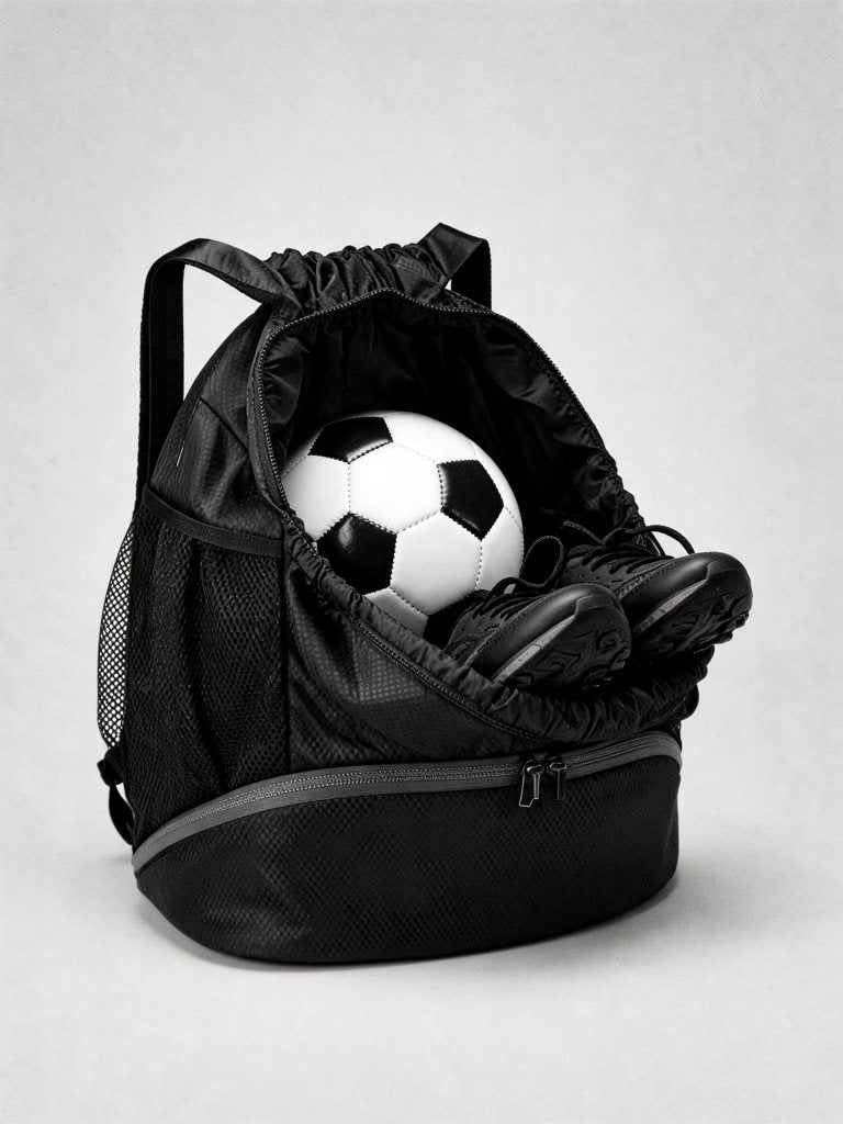 Sac de sport drawstring — ballon & chaussures | RAFARART — vue alternative
