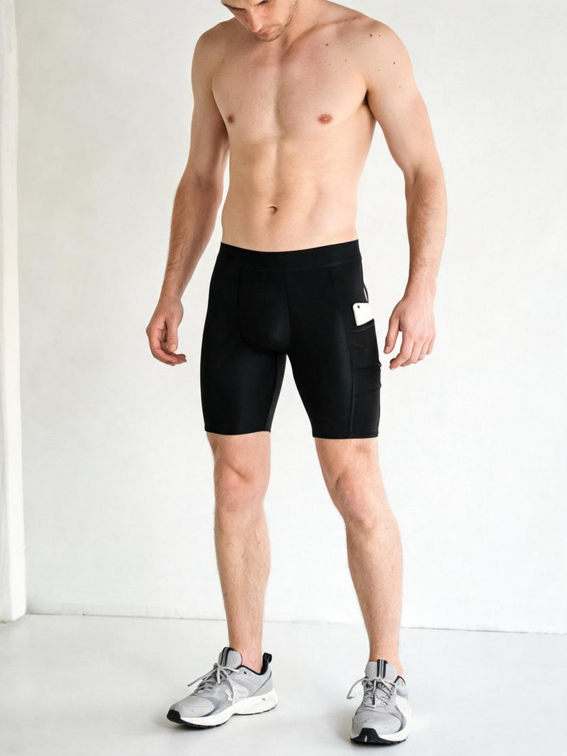 Short de compression homme — poche RAFARART