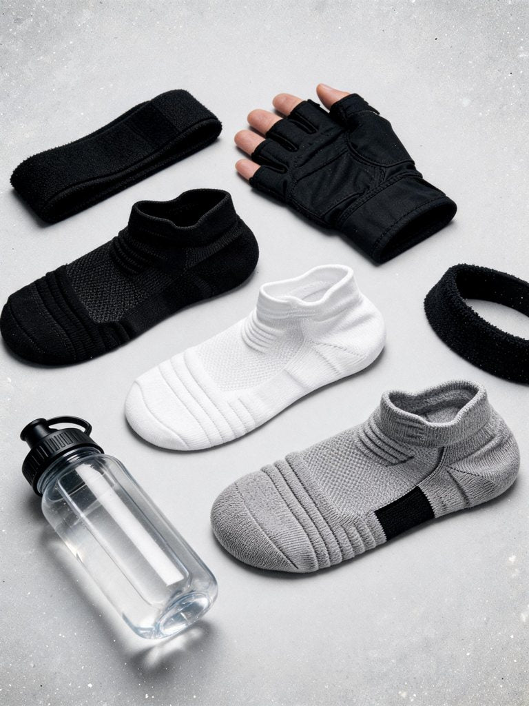 Chaussettes athlétiques bouclette — lot | RAFARART — vue flatlay